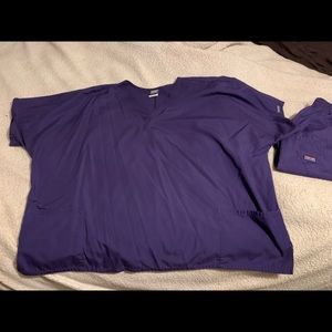 Cherokee workwear scrub set 4x purple